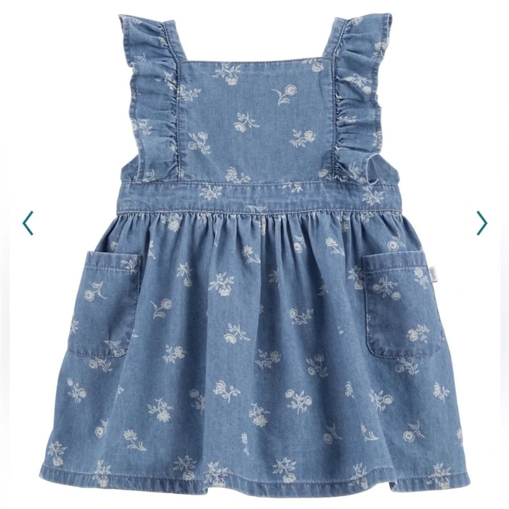 NWT Baby Girl OshKosh B'gosh® Floral Chambray Dress